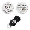 Stepdad Stepfather Pocket Hug Token Keychain Gifts for Bonus Dad