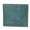 FRUH Men's Bifold Bridle Leather Wallet Dark Green, green