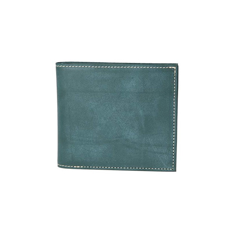 FRUH Men's Bifold Bridle Leather Wallet Dark Green, green