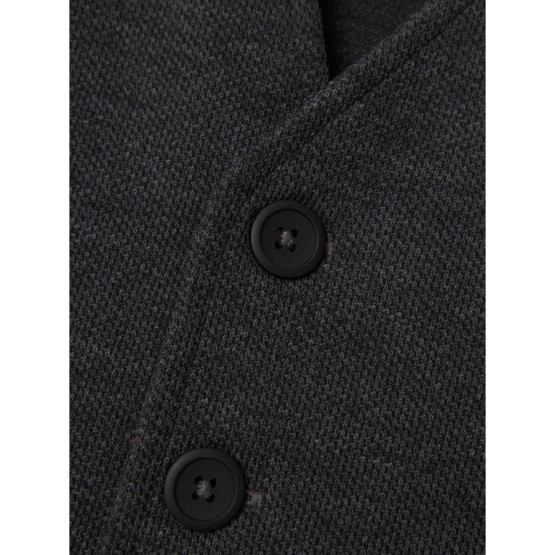 NAME IT Boys' Nmmrobino Waistcoat Unb Suit Vest, Dark grey