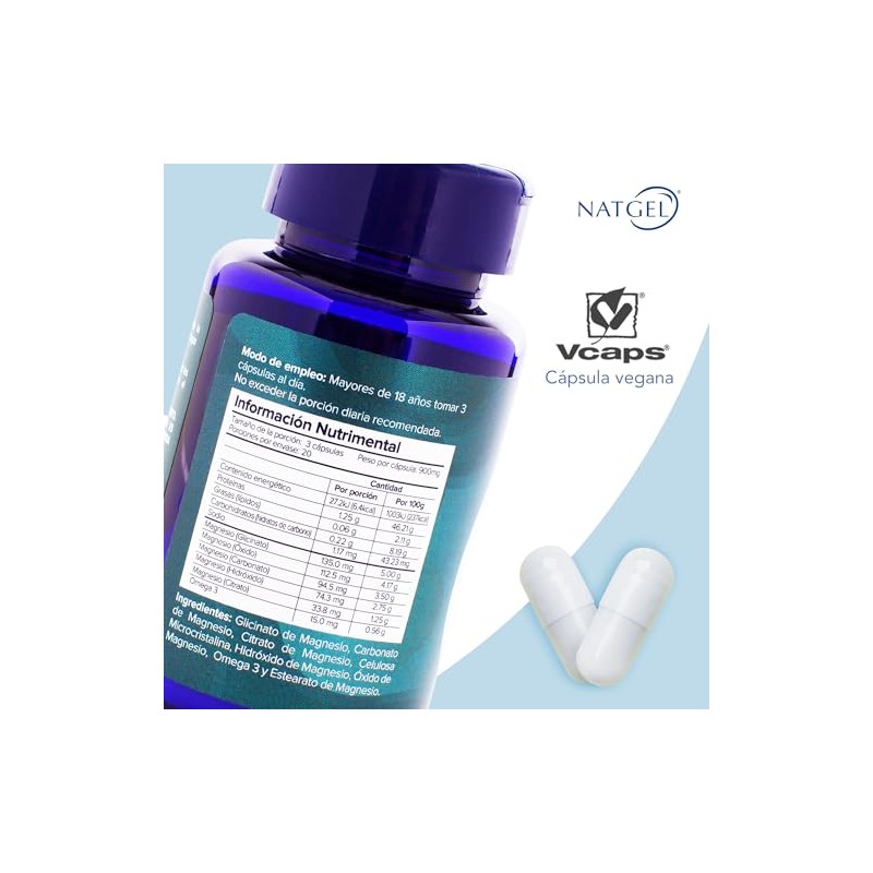 MAGNESIO COMPLEX | NatGel 5 Magnesios Complex + Omega 3