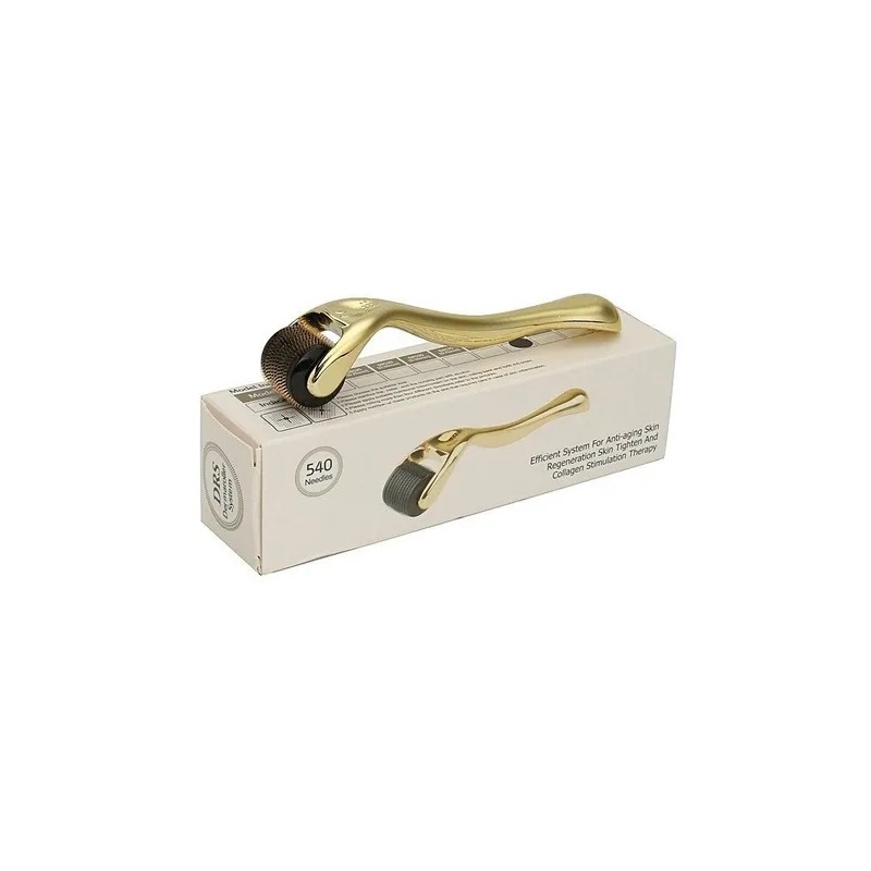 Dermaroller Corporal Facial Arrugas Estrias Manchas Oro Rodillo Micro Agujas