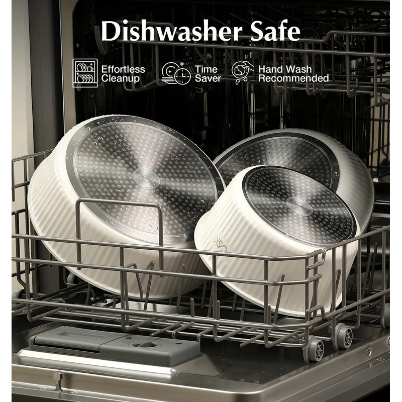 KOCH SYSTEME CS 17pcs Pots and Pans Set Non Stick,