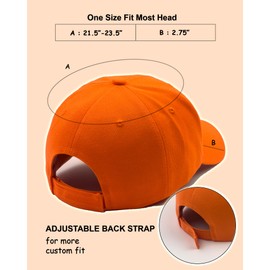 Utmost Structured Baseball Cap with Adjustable Closure - Performance Hat for Outdoor Activities and Custom Embroidery (1pc Neon Orange)