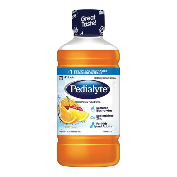 Pedialyte Electrolyte Oral Rehydration Solution Fruit 1 L