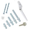Fixrello 1 x PVC Window Handles for uPVC Windows White