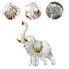 Gatuida Crystal Elephant Figurine Elegant Desktop Decor Craftsmanship Crystal Material