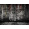 BELECO 7x5ft Fabric Scary Bloody Brick Wall Backdrop Damaged Old