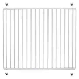 SPARES2GO Fridge Shelf compatible with Cookology Refrigerator Freezer Adjustable White Plastic Coated Extendable Arms (Large, 425mm - 670mm x 320mm)