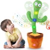 Dancing Cactus Electronic Talking Plush Toy with Lighting, Singing Cactus