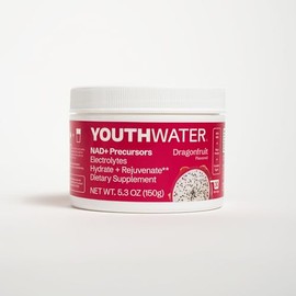 YOUTHWATER Dragonfruit Electrolyte Powder, NAD+ Support, 5 Calories per Serving, Sugar Free