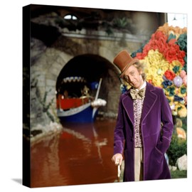 ART.COM Stretched Canvas Print Willy Wonka And The Chocolate Factory, Gene Wilder, 1971, 16" x 16"