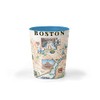 Xplorer Maps Boston City Map Ceramic Shot Glass, BPA-Free -