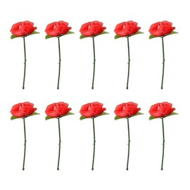 Dwuww 10pcs Red Folding Rose Appearing Magic Tricks, Close Up & Stage Magic, Adults