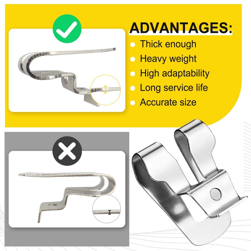 8PCS Belt Clip for Ryobi, Belt Hook with Screw for