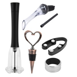 Air Pump Wine Bottle Opener Set Wine Stopper Bottle Cork Remover Wine Aerator Pourer Kit for BirthdayType 2