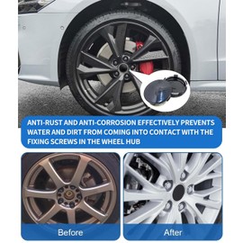 Set of 4 wheel hub caps, hub caps, 60 mm, universal hub caps, wheel hub caps, made of high-quality ABS (OD 60 mm, ID 56 mm)