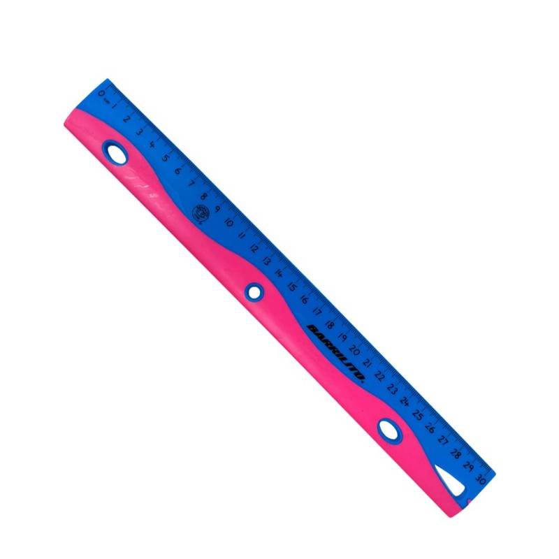 REGLA DE PLASTICO BARRILITO 8199RPF 30 CENTIMETROS FLEXIBLE