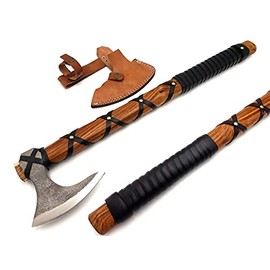 Smith Custom Forged Carbon Steel Viking Axe, Battle Axe, Viking Bearded Axe, Camping Axe, Gift for Him, Best