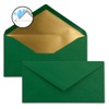 Long Envelopes size DIN Long, gummed, wet seal, Gold /