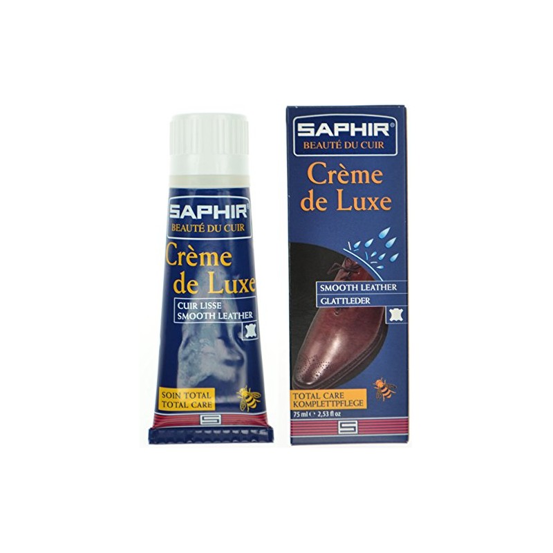 Saphir Crème de Luxe Shoe Polish with Applicator (75, BLANC