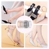 QuZCarious 4 Pairs Elastic High Heels Shoe Straps, Rhinestone Elastic