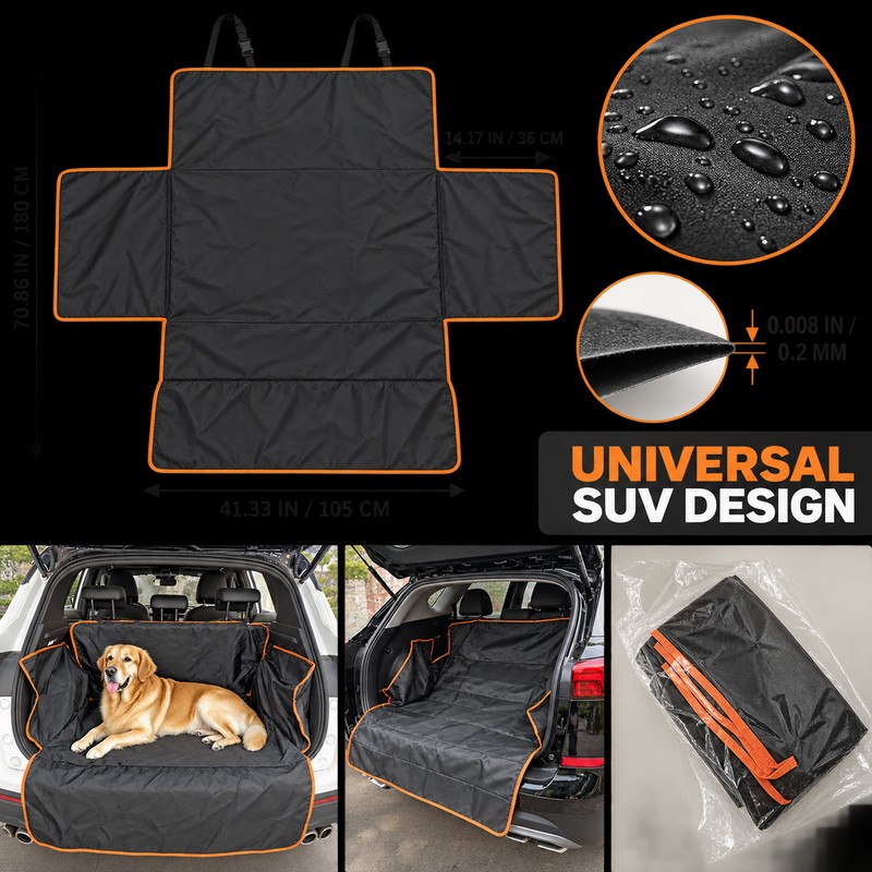 Waterproof SUV Cargo Liner for Trunk Protection – Universal Fit