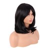 MapofBeauty 45 cm Layered Bangs Straight Synthetic Fibre Shoulder Length