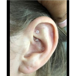 WillTen 38 Pieces Bioflex Piercing Nose Stud Nose Ring Earrings, Plastic Piercing for Surgical Plastic Nose Studs, Plastic Earrings for School, Labret Piercing, Bioflex Belly Button Piercing,