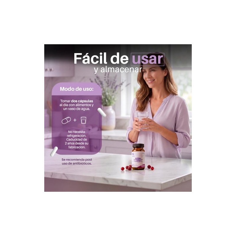 Probióticos Woman Arándano Vitamina C BIOFLORA Vegana