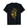 Honeycomb Pattern Dripping Honey Beekeeper Bee Hive Lover T-Shirt