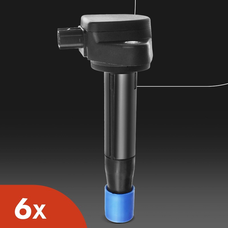A-Premium Set of 6 Ignition Coil Pack and Iridium Spark