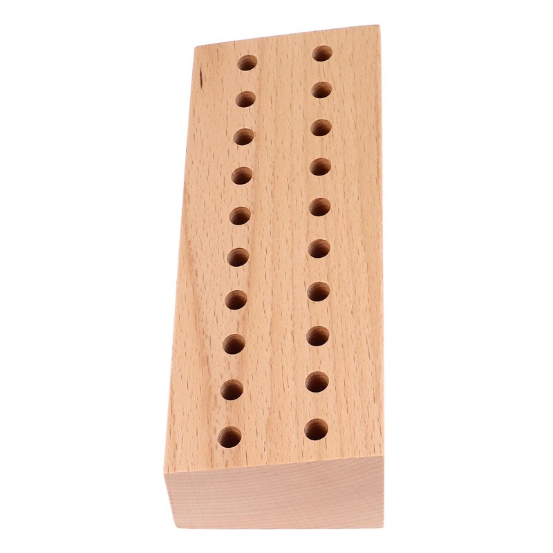 screwdriver Pliers Organizer 20 Holes Beech Wood Display Stand Base