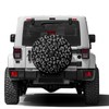 Foruidea Leopard Print Spare Tire Cover with Backup Camera Hole