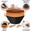 Brochas De Maquillaje Kabuki Para Base Con Esponja 3