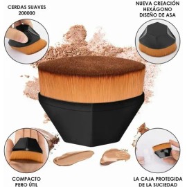 Brochas De Maquillaje Kabuki Para Base Con Esponja 3