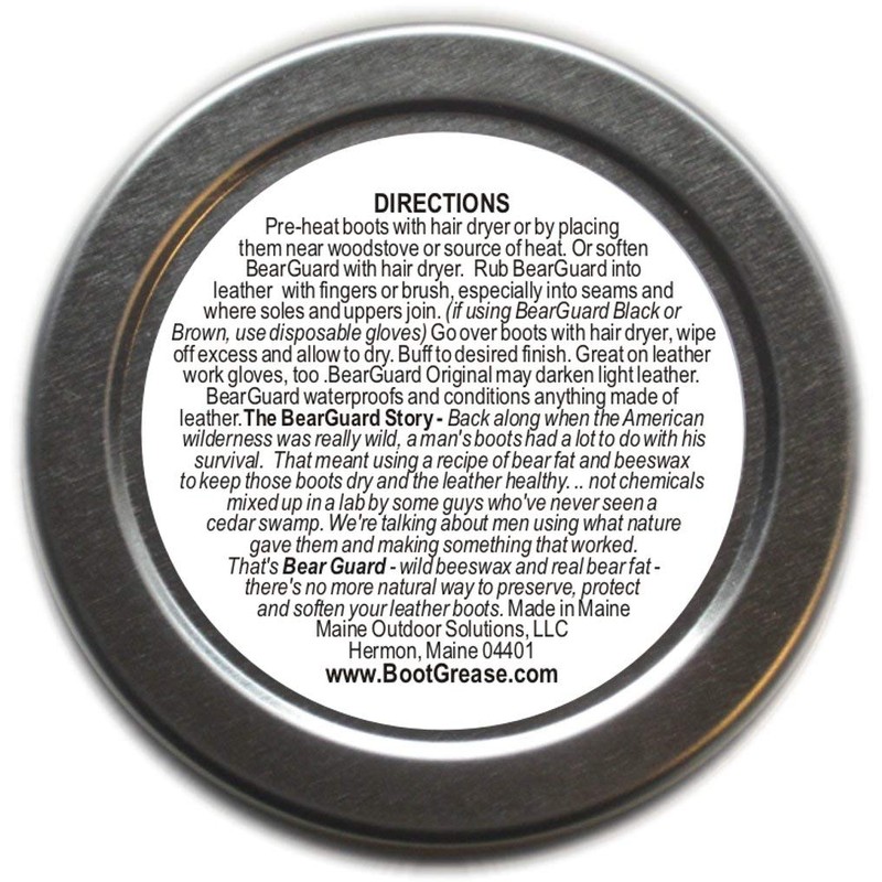 Foggy Mountain Boot and Leather Waterproofing - Beeswax and Bear