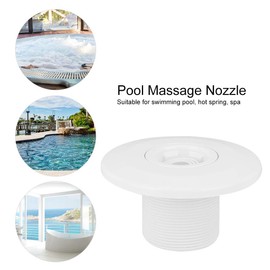 Cafopgrill Pool Massage Nozzle, 360 Degree Rotating Pool SPA Jet Massage Nozzle Pool Return Connection 2 Inches, Pool Accessories