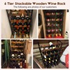 X-cosrack Freestanding Wine Rack Holds 24 Bottles, 6-Tier Floor Standing