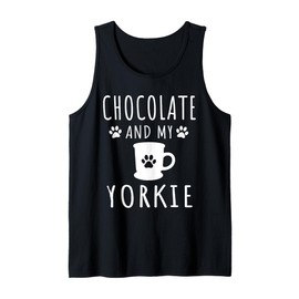 Chocolate and My Yorkie Terrier Dog Dad And Chocolate Lover Tank Top