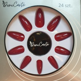 24 Pieces Long Full Face False Nails for Women Girls Fake Nails with Lace Embellished Tips Various Designs