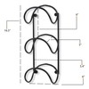 Wallniture Wrought Iron Metal Towel Rack - Solid Quality Wall