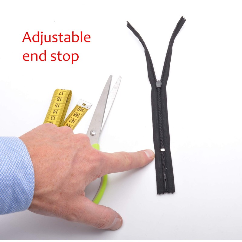 Trimz Adjustable Invisible Zip, Pink, 60cm