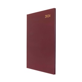 Collins Debden Collins Essential A4 Diary Week to View Planner 2024 - Complete Planner 2024 Daily Weekly and Monthly - A4 Size (Maroon)