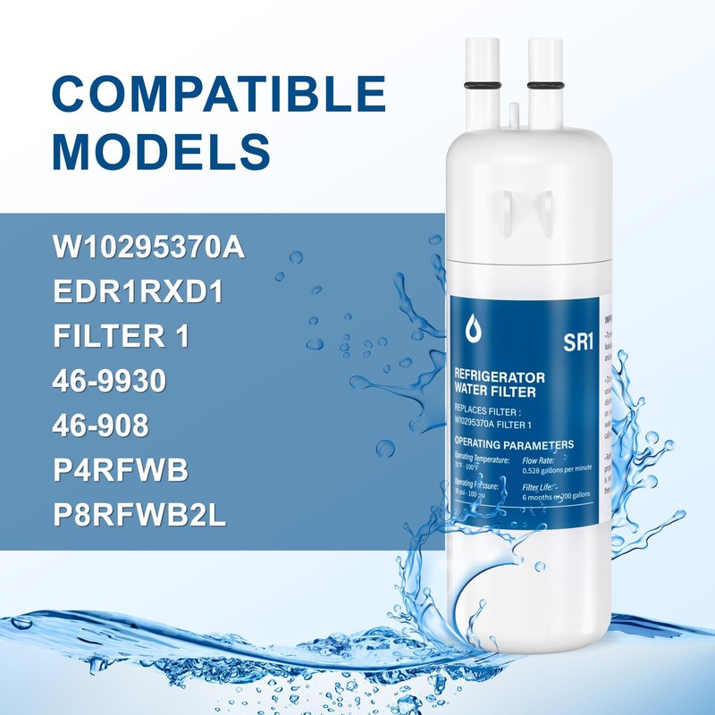 OFUSHO Water Filter Replacement (3 Packs) Compatible with W10295370A, EDR1RXD1,