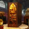 Flever Dollhouse DIY Book Nook Miniature Kit, Bookshelf Insert Decor,
