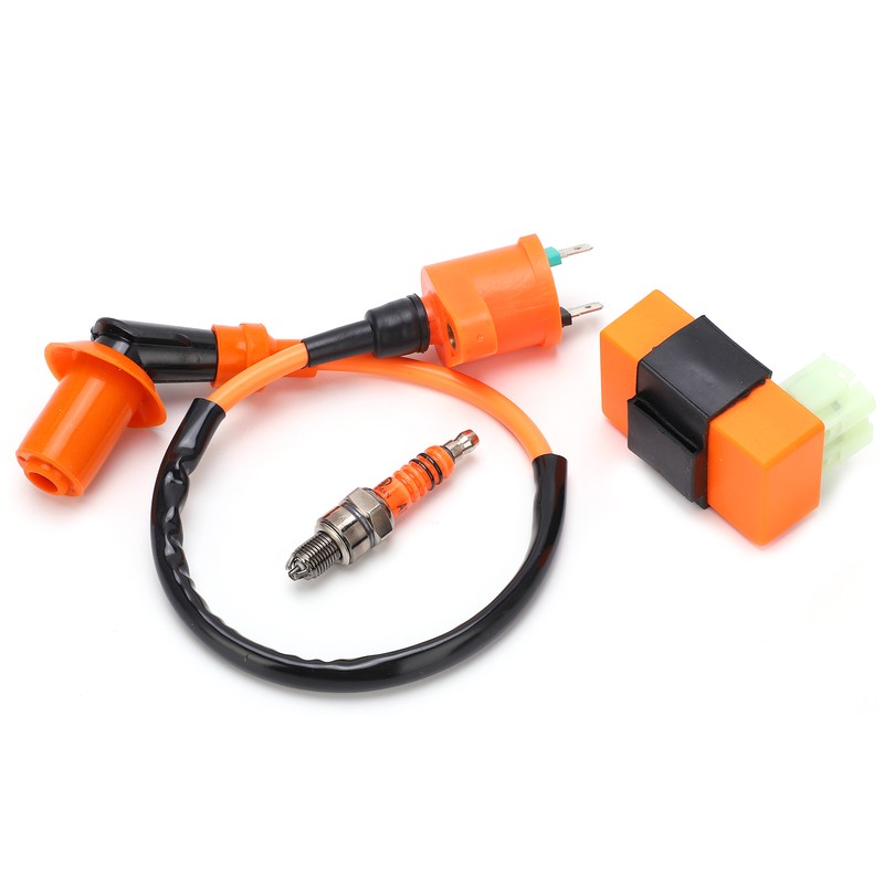Ignition Coil Spark Plug CDI Box Kit Replacement for GY6