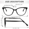 VIPBEST Blue Light Blocking Glasses for Women Men Oval Cat
