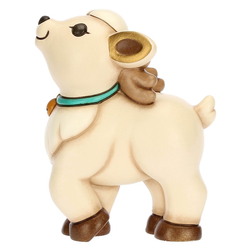 THUN, Reindeer Robin Standing Ceramic Hand Decorated Medium Version Christmas