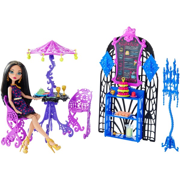 Monster High Scream & Sugar Cafe Playset + Doll